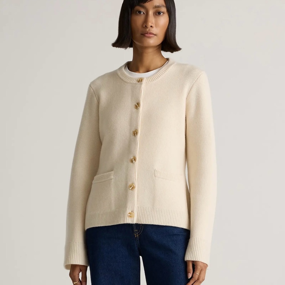 Quince Mongolian cashmere structured sweater Small